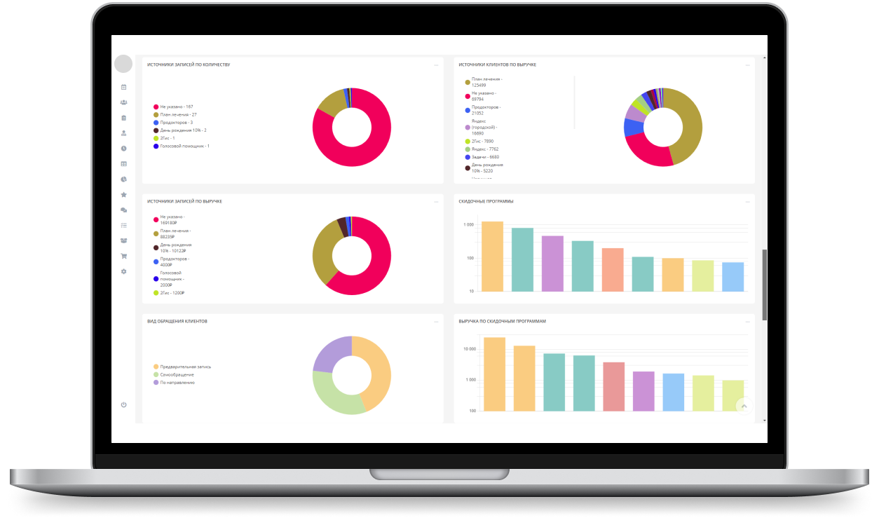 MacBook with KiberSoft Health MIS